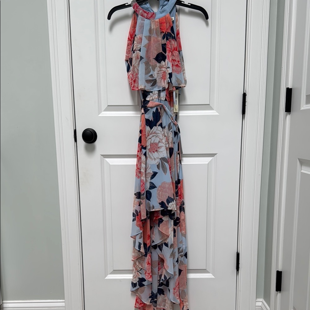 Eliza J Floral Halter Dress - NWT